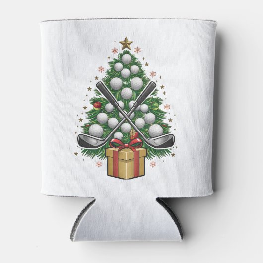 Golf Equipment Kerstmis Golf Blikjeskoeler (Voorkant)