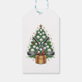 Golf Equipment Kerstmis Golf Cadeaulabel (Achterkant)