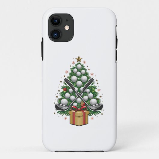 Golf Equipment Kerstmis Golf Case-Mate iPhone Case (Achterkant)