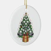 Golf Equipment Kerstmis Golf Keramisch Ornament (Rechts)