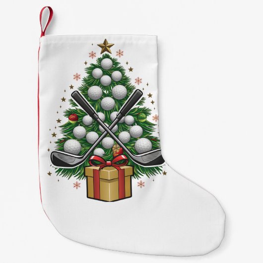 Golf Equipment Kerstmis Golf Kleine Kerstsok (Voorkant)