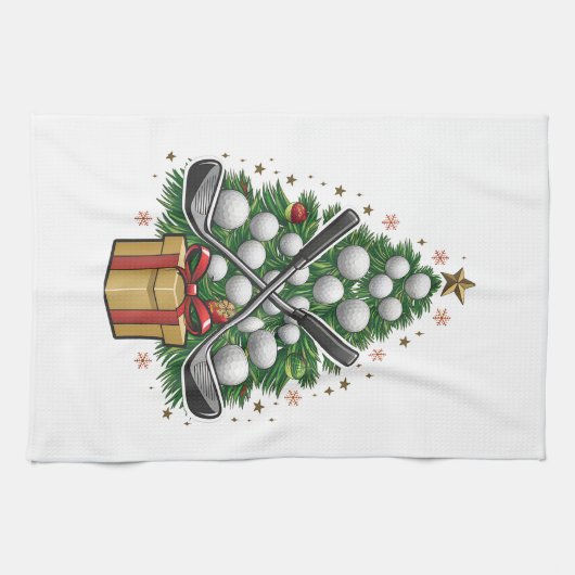 Golf Equipment Kerstmis Golf Theedoek (Horizontaal)