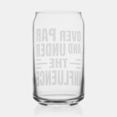 Golf Etched Can Glass Blikvorm Glas (Achterkant)