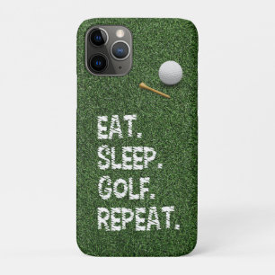 Golf Eten Slapen Golf Herhaal met putter en bal Case-Mate iPhone Case
