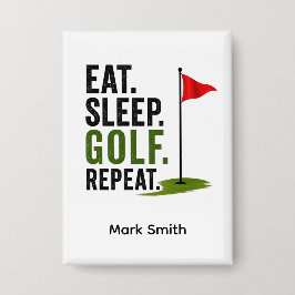 Golf Eten Slapen Golf Herhalen Button