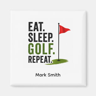 Golf Eten Slapen Golf Herhalen Magneet