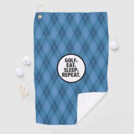 Golf, Eten, Slapen, Herhaal Golf Handdoek