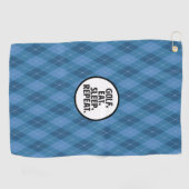 Golf, Eten, Slapen, Herhaal Golf Handdoek (Horizontaal)