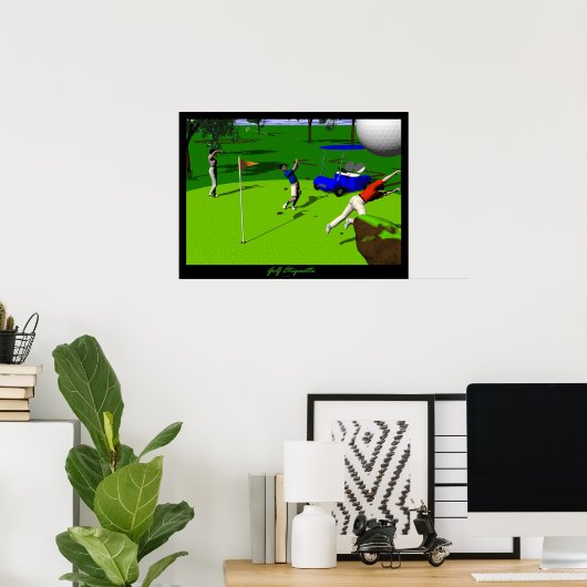 Golf Etiquette Poster (Thuiskantoor)