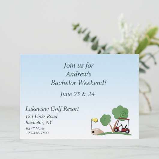 Golf Evenement Kaart (Staand voorkant)