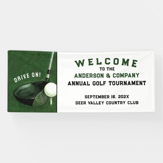 Golf Evenement Spandoek (Horizontaal)