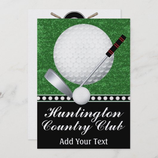 Golf Evenement - SRF Kaart (Voorkant / Achterkant)