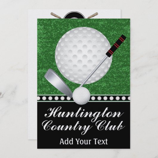 Golf Evenement - SRF Kaart (Voorkant / Achterkant)