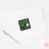 Golf Evenement Vierkante Sticker (Envelop)