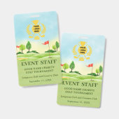 GOLF EVENEMENTENBAAN BADGE (Voor- en achterkant)