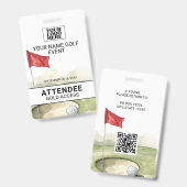 Golf Event Badge (Voor- en achterkant)
