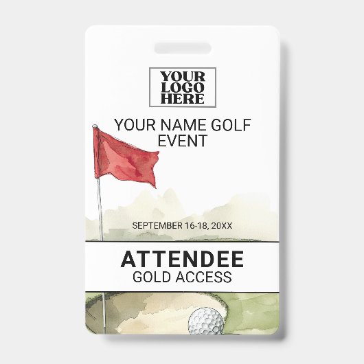 Golf Event Badge (Voorzijde)