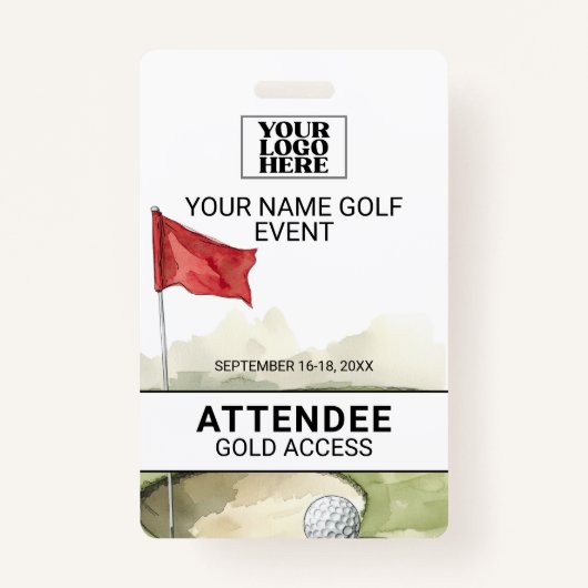 Golf Event Badge (Voorkant)