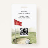 Golf Event Badge (Achterkant)