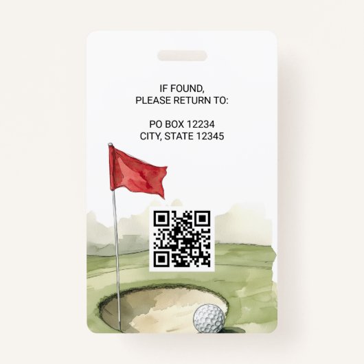 Golf Event Badge (Achterkant)