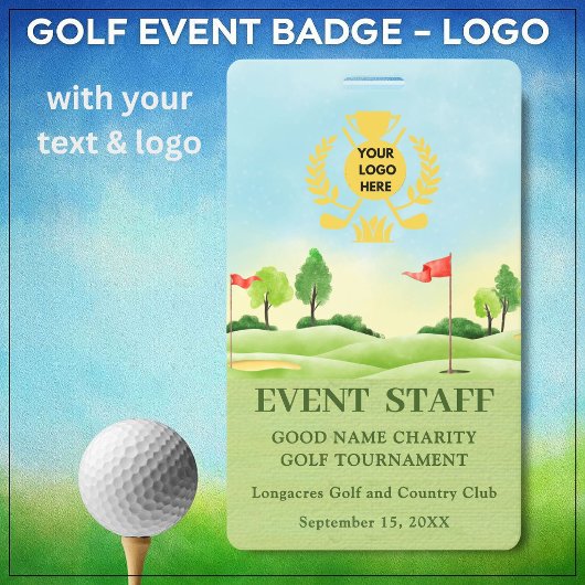 GOLF EVENT COURSE  BADGE