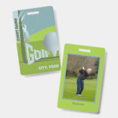 Golf Event golfclub golfer deelname Badge (Voor- en achterkant)