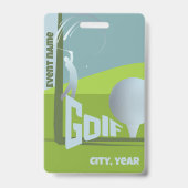 Golf Event golfclub golfer deelname Badge (Voorzijde)