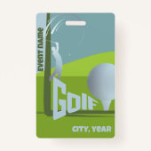 Golf Event golfclub golfer deelname Badge (Voorkant)