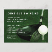 Golf Event Invitation Briefkaart (Voorkant)