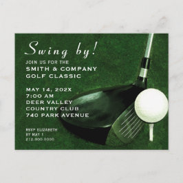 Golf Event Invitation Briefkaart