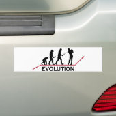 Golf Evolutie Bumpersticker (Op auto)