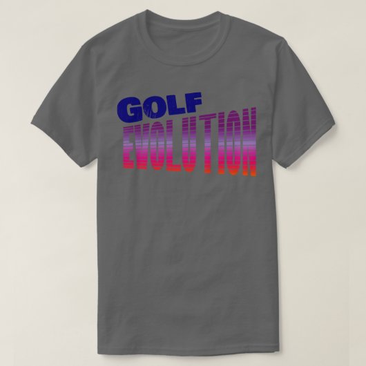 golf evolutie retro t-shirt (Design voorkant)