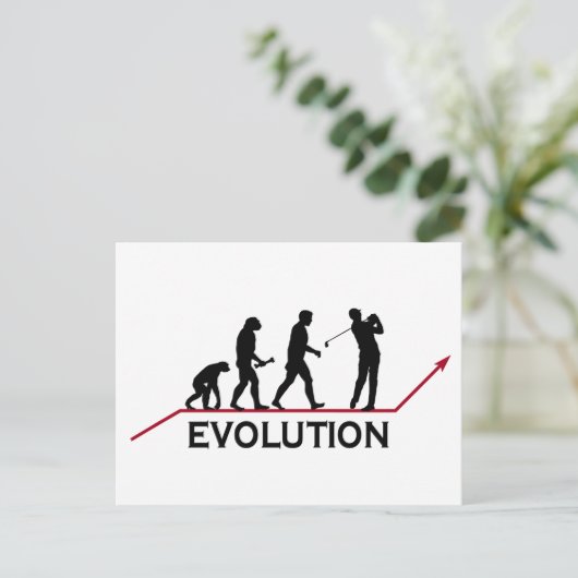 Golf Evolution Briefkaart (Staand voorkant)