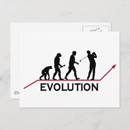 Golf Evolution Briefkaart (Voorkant / Achterkant)