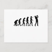 GOLF EVOLUTION Golfkleding Vrouwen Mannen Kinderen Briefkaart (Voorkant)