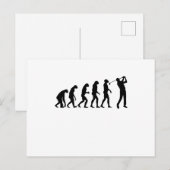 GOLF EVOLUTION Golfkleren Vrouwen Mannen Kinderen Briefkaart (Voorkant / Achterkant)