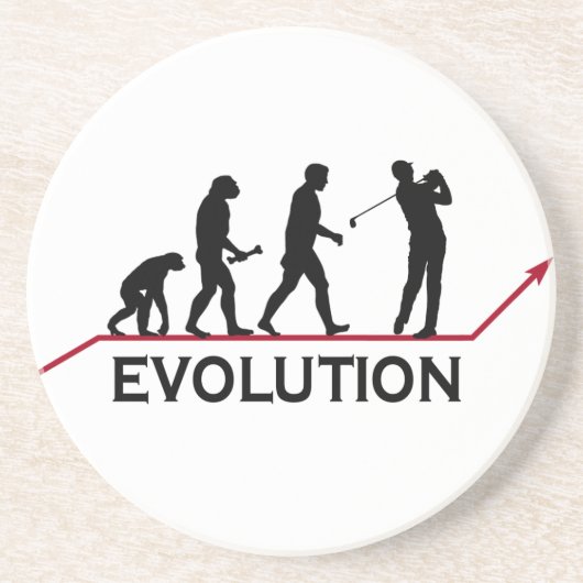 Golf Evolution-Onderzetters Zandsteen Onderzetter (Voorkant)