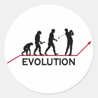 Golf Evolution Ronde Sticker