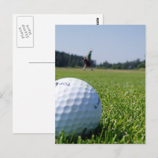 Golf Fairway Briefkaart (Voorkant / Achterkant)