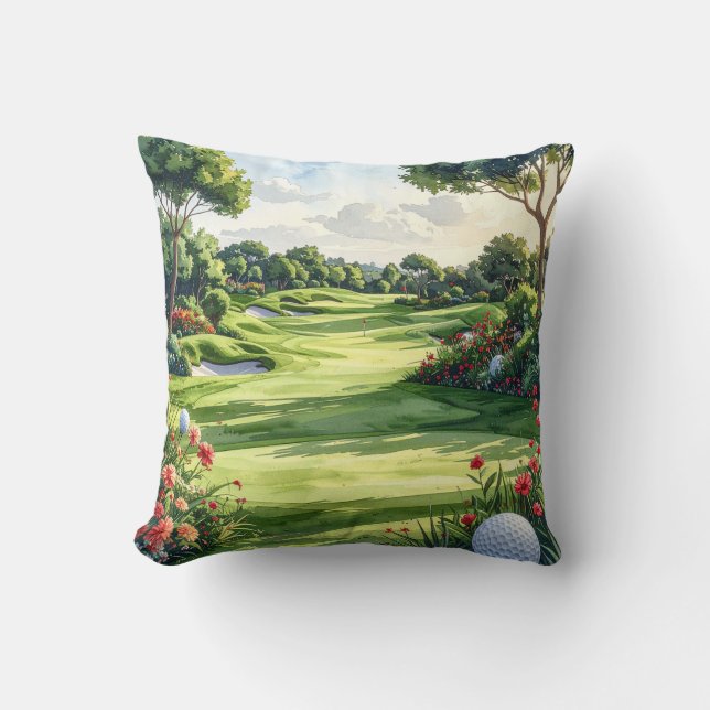 Golf Fairway Kussen (Voorkant)