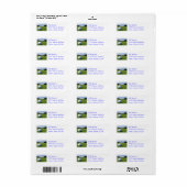 Golf Fairway Mailing Label (Full Sheet)