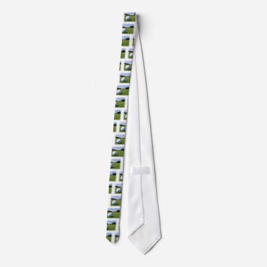 Golf Fairway Mannen Necktie Stropdas (Achterkant)
