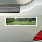 Golf Fairway Print Bumpersticker (Op auto)