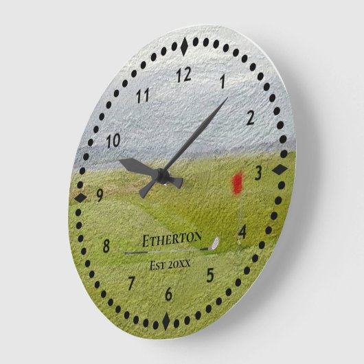 Golf Fairway Scene Grote Klok (Hoek)