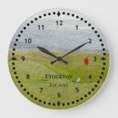 Golf Fairway Scene Grote Klok (Voorkant)