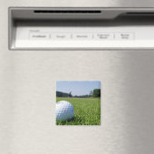 Golf Fairway Square Magnet (Insitu (Vaatwasser))