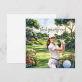 Golf Fairway Waardering: Dankkaart Bedankkaart (Voorkant / Achterkant)