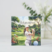 Golf Fairway Waardering: Dankkaart Bedankkaart (Staand voorkant)