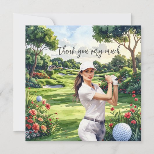 Golf Fairway Waardering: Dankkaart Bedankkaart (Voorkant)