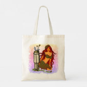 Golf Fairy aangepaste naam canvas tas (Achterkant)